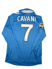 maglia calcio vintage Napoli Cavani home 2011 2012 shirt Jersey Macron L Lete