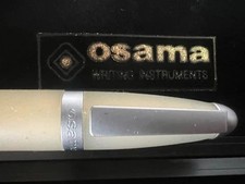 🔴  OSAMA penna sfera morbido corpo effetto seta profili cromati scrive vintage