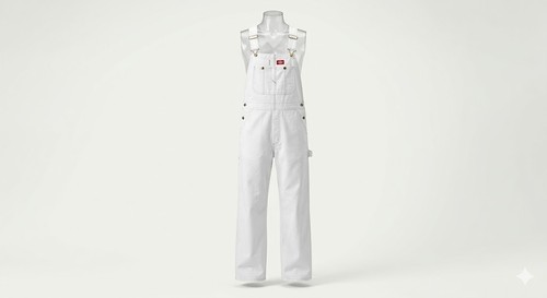 Salopette dickies bianco - salopette,