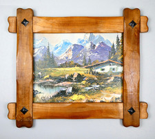 Quadro vintage rustico alpino