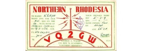 Scheda vq2gw luanshya rhodesia - scheda,