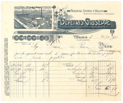 1910 torino galleria subalpina - 1910,