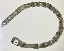 Cintura donna in metallo colore argento vintage lunga 98 regolabile