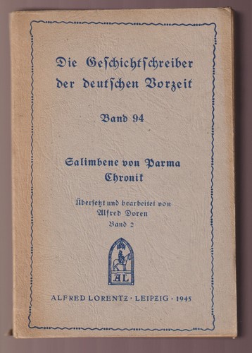 Salimbene von parma chronik - salimbene,