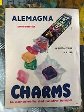 Pubblicità d'epoca reclame stampa a piena pagina intera Alemagna Charms lotto