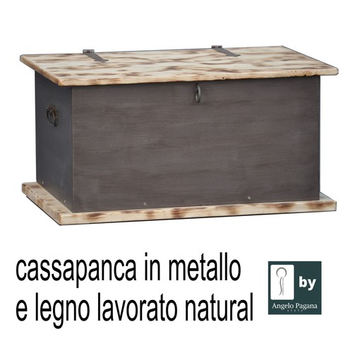 Cassapanca legno natural - legno,