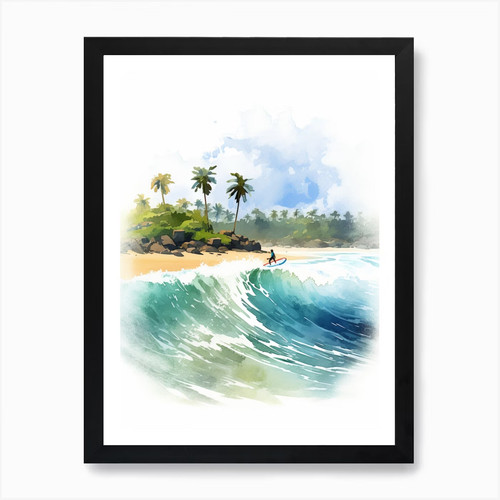 Surfing wave on anse - on,
