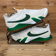 Nike Scarpe da Ginnastica Uomo Taglia UK 10.5 Court React Vapor NXT Bianco Verde Gola Tennis