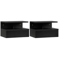 HOMCOM Set 2 Comodini Moderni