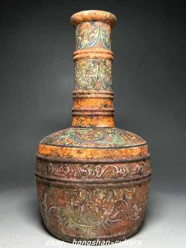 Vaso bottiglia fiori - , pittura