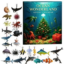 Christmas Treasures Of The Deep Advent Calendar 2D Acrylic Countdown Calendar