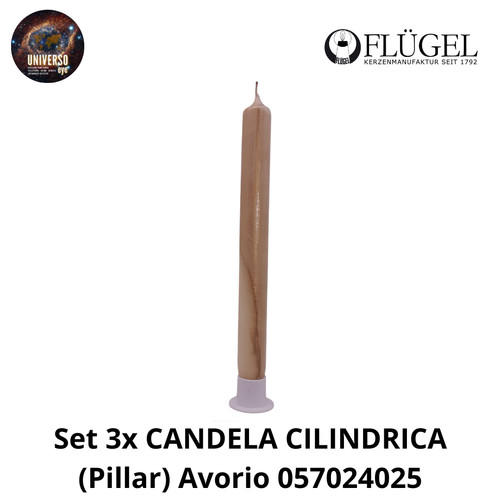 Set candela cilindrica - candela,