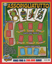 GRATTA E VINCI LOTTERIA ASSOPIGLATUTTO  NUOVO VERGINE NON GRATTATO SCADUTO