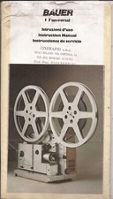 manuale (in pdf) Proiettore Bauer 16mm mod. P7 MS.Universal -in pdf su chiavetta