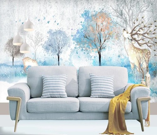 Pittura cervo r29295 carta - pittura, 3d