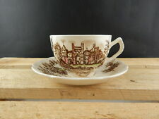 VINTAGE SEMI PORCELLANA JOHNSON BROS COLLEZIONE ANCIENT TOWERS TAZZA TE'
