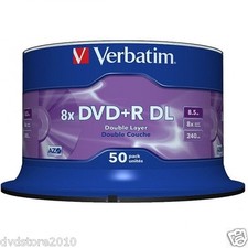 100 DL DVD +R VERBATIM 8X DUAL