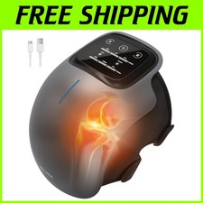 Massaggiatore Portatile per Ginocchiere Riscaldato, 3 Modalità di Vibrazione