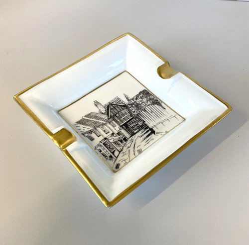Cigar ashtray white - cigar, porcelain