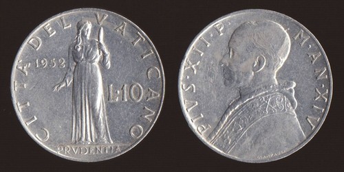Vaticano pio xii - vaticano, lire