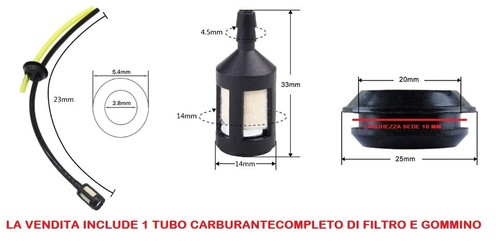 Tubo benzina e - 1,