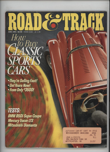 Road track june 1991 - road,