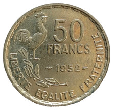 50 francs Guiraud 1952 en bronze-aluminium n°3