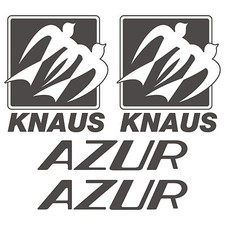 2 adesivi Knaus Old AZUR