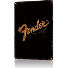 Vintage Metal Sign Fender