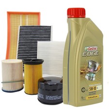KIT TAGLIANDO MINI COOPER D ONE D 1.6 90CV 66KW 110CV 80KW + 4LT CASTROL LL 5W30