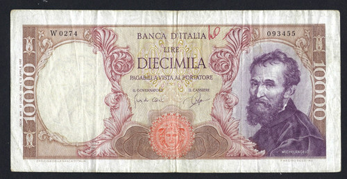 10000 lire michelangelo - 10000,