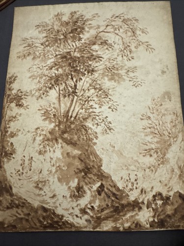 Disegno monocromatico seppia - disegno,