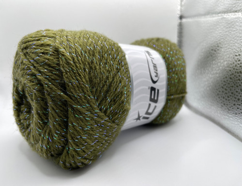 Khaki merino glitz 84609 - merino,