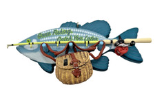 2 Hallmark Keepsake Ornament - Canna "Gone Fishing" Bass Trout Lake 2022 NOB