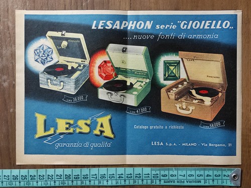 Pubblicità vintage del 1957