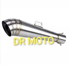 🇮🇹Marmitta Universale Moto Cafe Racer Scrambler Custom Terminale Scarico