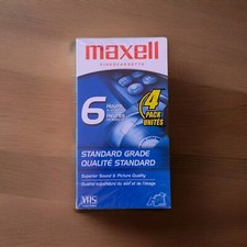 Videocassetta VHS Maxell 6 ore