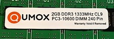 RAM 2GB QUMOX  DDR3  DIMM  240 Pin PC3-10600 1333 Mhz CL9 (A04)