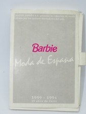 Lotto 40 cartelline mattel  postali  Barbie moda de Espana 1959-1992.