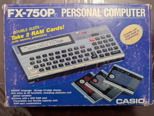 Casio 750p pocket - casio, fx‐750p