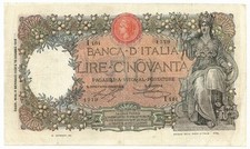 50 LIRE CAPRANESI BUOI TESTINA DECRETO 04/01/1920 BB-