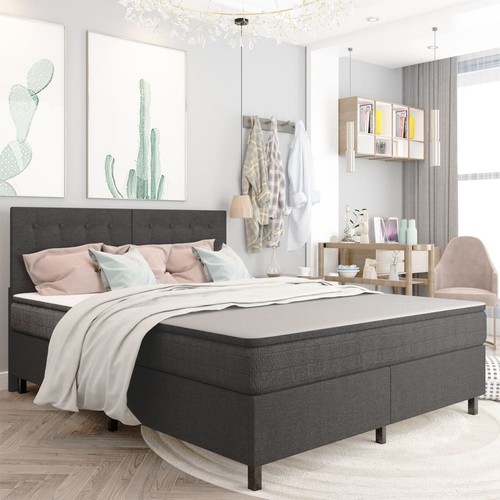 Vidaxl letto molle grigio - letto,