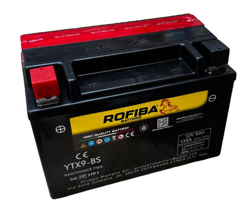 Batteria moto rofiba ytx9 - batteria,