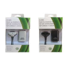 KIT FILO DI RICARICA USB E BATTERIA 1000 MAH PER XBOX 360 JOYSTICK CONTROLLER