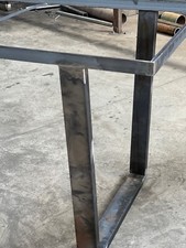 Caementum - Tavolo da Pranzo in Ferro e Cementine 140x80x80