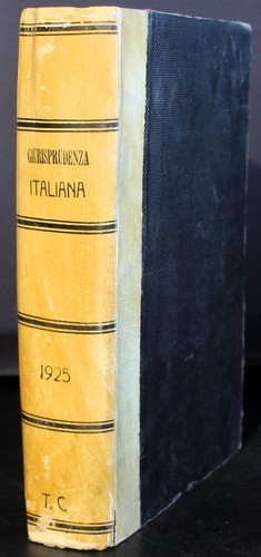 Giurisprudenza italiana vol - giurisprudenza,