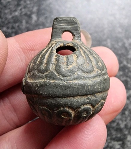 Medieval crotal bell - medieval, decorated