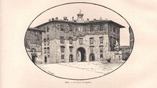 PISA Torre dell' Orologio o di Ugolino STAMPA ANTICA DEL 1892 Antique print