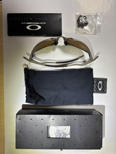 Occhiali da sole Oakley Romeo 1 montatura argento lenti marroni X-Metal oro iridio titanio