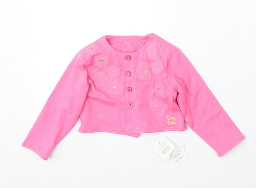 Cardigan tuc bambina - tuc, rosa